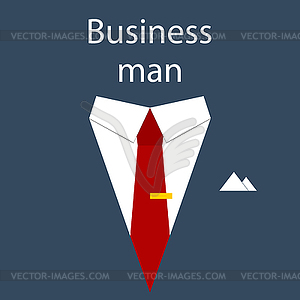 Flat design modern poster concept of businessman - vector image