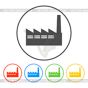 Значок завода - клипарт в формате EPS