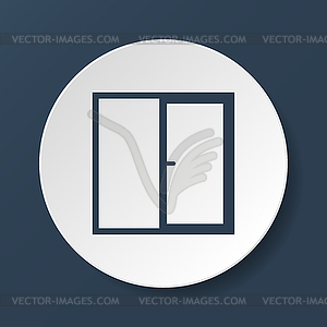 Квартира значок окна, - изображение в векторном формате