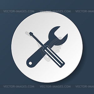 Repair Icon. Service simbol. Tools singn. Flat - vector clipart