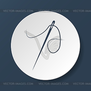 Needle icon - vector EPS clipart