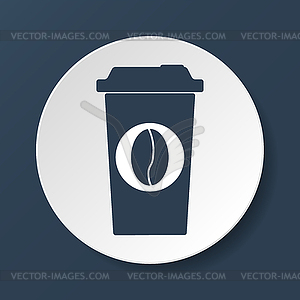 Paper coffee cup - royalty-free vector image