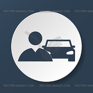 Car icon - vector image