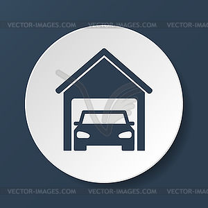 Car garage - vector image