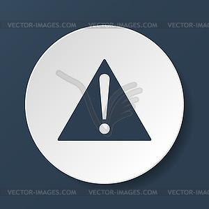 Attention sign with exclamation mark icon - vector EPS clipart