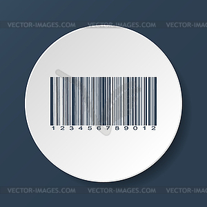 Значок штрих-код, - стоковый векторный клипарт