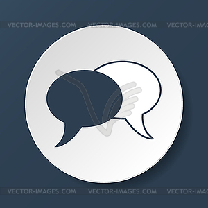 Speech bubbles icon - vector clip art