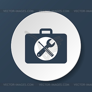 Toolbox icon - royalty-free vector image