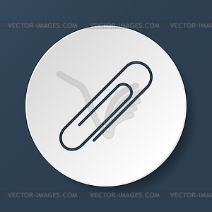 Paper clip icon - vector clipart