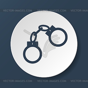 Handcuffs icon - vector clipart