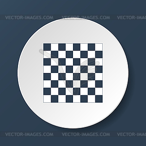 Деревянный шахматная доска. плоский вид сверху - изображение в векторном виде
