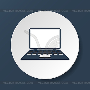 Laptop Icon - vector EPS clipart