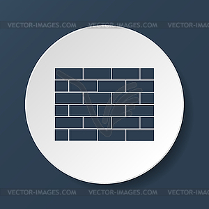Brick icon - vector image