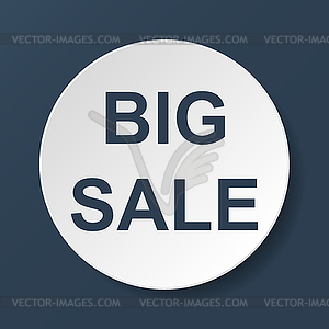 Big sale bag sign icon. Special offer symbol - vector image