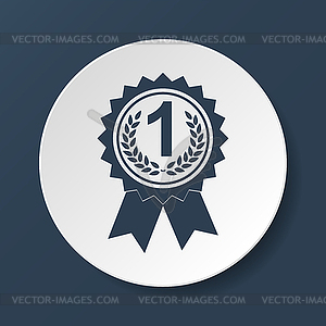 Medallion icon - vector image