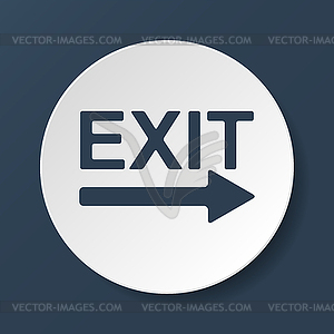 Exit icon - - vector clipart