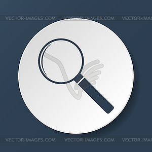 Magnifier - icon - vector clip art