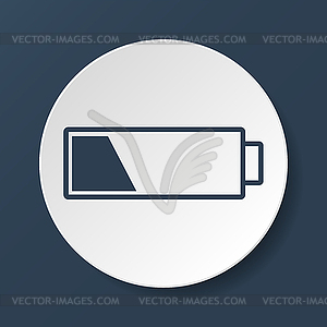 Battery icon - vector image