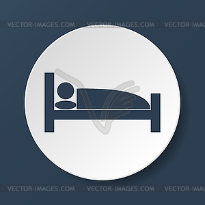 Sleeping symbol - vector clipart