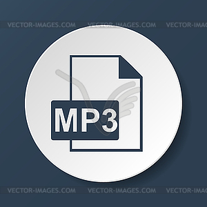 Mp3 file icon - royalty-free vector image