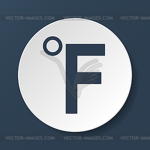 Fahrenheit icon - vector image