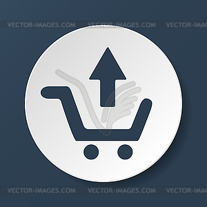 Shopping cart Flat - vector EPS clipart