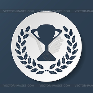 Trophy and awards icon.  - vector image