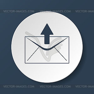 Envelope mail symbol - vector clipart