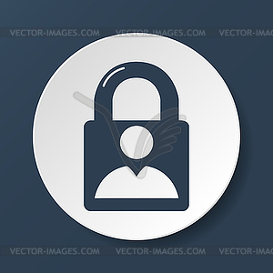 Lock icon - vector clip art