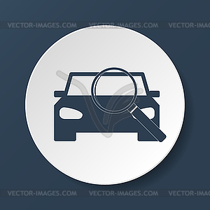 Car service icon - vector clip art