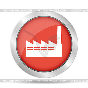 Icon of factory - vector clipart