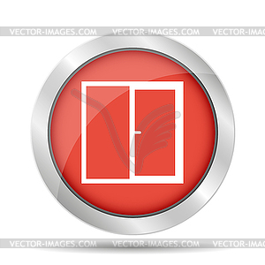 Flat Window icon, - vector image