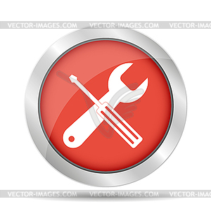 Repair Icon. Service simbol. Tools singn. Flat - vector clipart