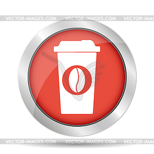 Paper coffee cup - vector clipart