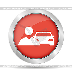 Car icon - vector clip art