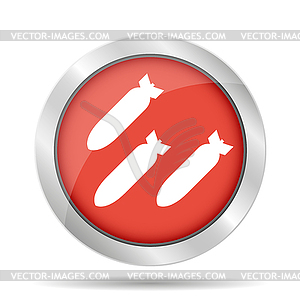 Air bomb icon - vector image