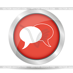 Speech bubbles icon - vector clip art