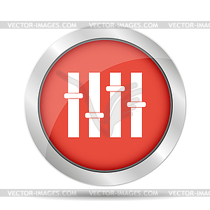 Equalizer icon. Flat - vector EPS clipart