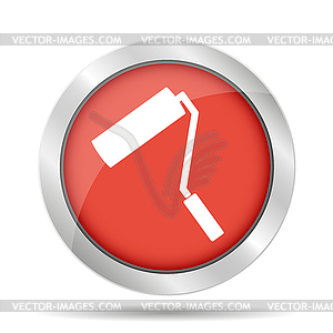 Paint roller icon - stock vector clipart