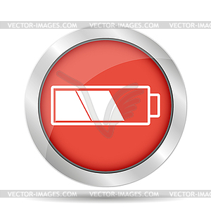 Battery icon - stock vector clipart