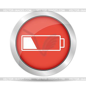 Battery icon - vector image