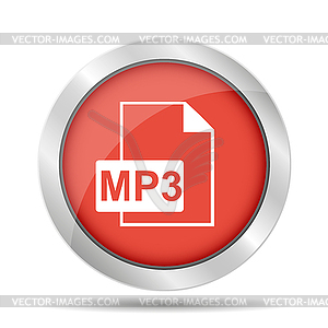 Значок mp3 файл - векторный клипарт Royalty-Free