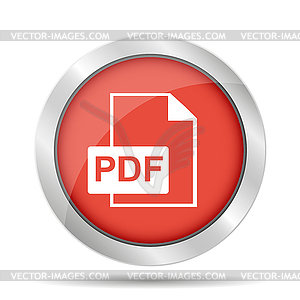 PDF icon - vector clip art