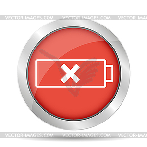 Battery icon - royalty-free vector image