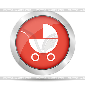 Pram icon - vector clipart