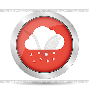 Cloud rain icon - vector image