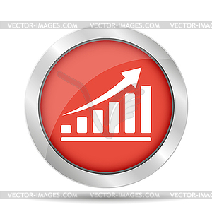 Red economic icons - royalty-free vector image