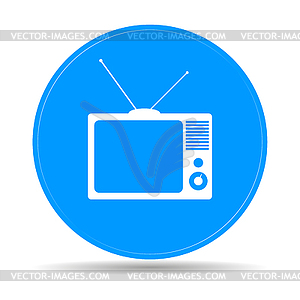 TV icon - vector clip art