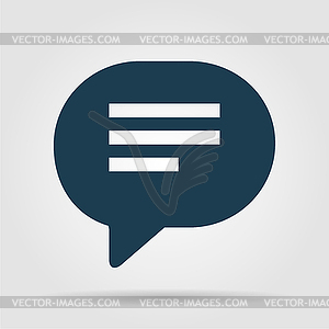 Speech bubble icon - vector clipart