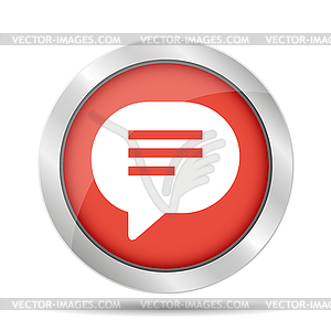 Speech bubble icon - vector clip art